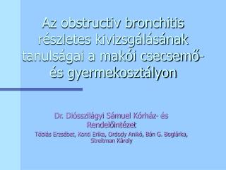 Dr. Diósszilágyi Sámuel Kórház- és Rendelőintézet