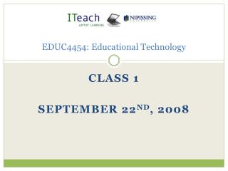 EDUC4454: Educational Technology