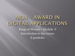 AiDA – Award in Digital Applications