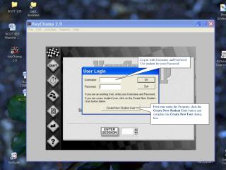 Log in with Username and Password. Use student for your Password.