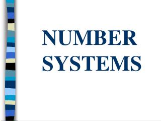 NUMBER SYSTEMS