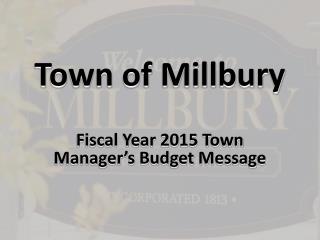Town of Millbury