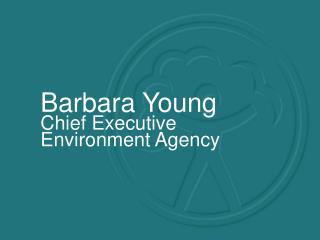 Barbara Young Chief Executive Environment Agency