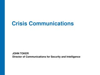 Crisis Communications