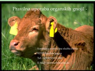 Pravilna uporaba organskih gnojil -