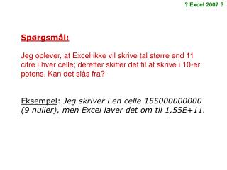 Spørgsmål: