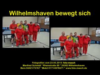 Wilhelmshaven bewegt sich