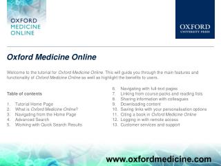 Oxford Medicine Online