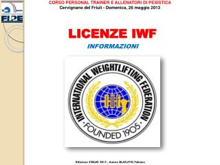 LICENZE IWF