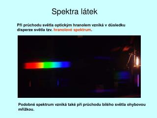 Spektra látek