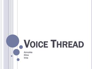 Voice Thread