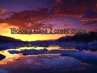 Biologia klasa 2 część druga