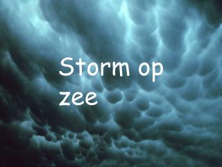 Storm op zee