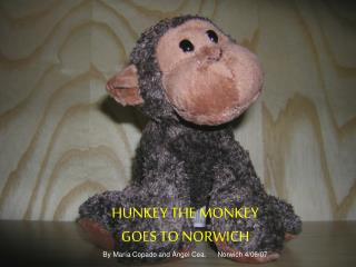 HUNKEY THE MONKEY GOES TO NORWICH By María Copado and Ángel Cea. Norwich 4/06/07