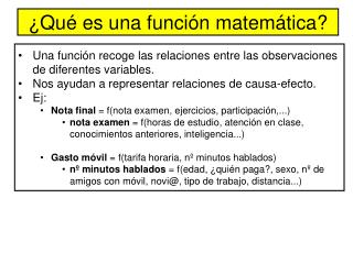 ¿Qué es una función matemática?