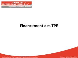Financement des TPE