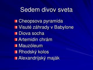 Sedem divov sveta