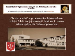 Oferta edukacyjna naszej szkoły w roku szkolnym 2010/2011 LICEUM OGÓLNOKSZTAŁCĄCE