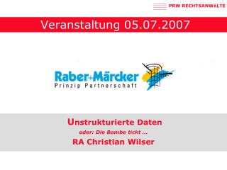 Veranstaltung 05.07.2007