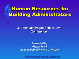 Human Resources for Building Administrators