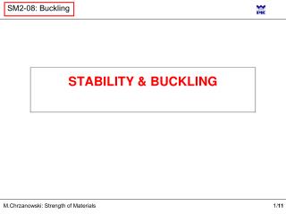 STABILITY &amp; BUCKLING