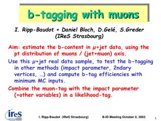 b-tagging with muons