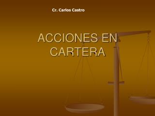 ACCIONES EN CARTERA