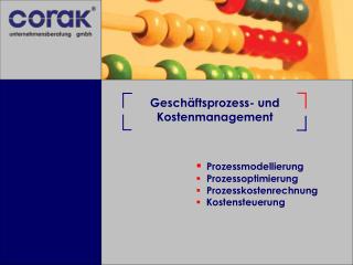 Geschäftsprozess- und Kostenmanagement