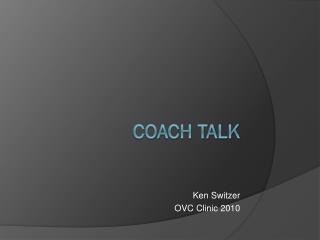 Coach talk