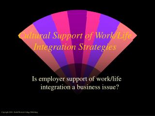 Cultural Support of Work/Life Integration Strategies