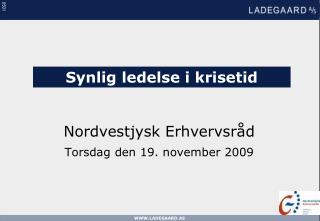 Nordvestjysk Erhvervsråd Torsdag den 19. november 2009