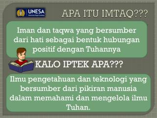 APA ITU IMTAQ???
