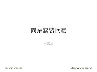 商業套裝軟體