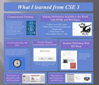What I learned from CSE 3