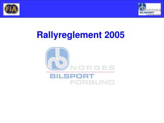 Rallyreglement 2005