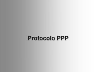 Protocolo PPP
