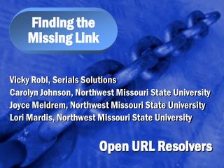 Finding the Missing Link