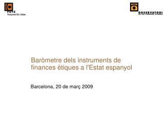 Barcelona, 20 de març 2009