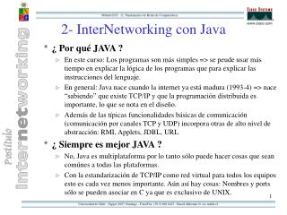 2- InterNetworking con Java