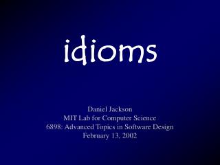 idioms