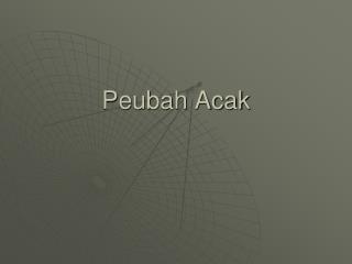 Peubah Acak