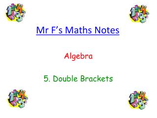 Mr F’s Maths Notes