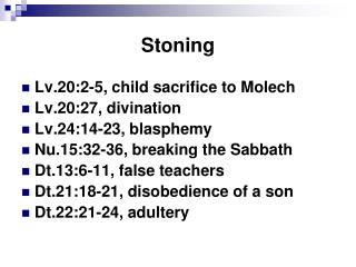 Stoning