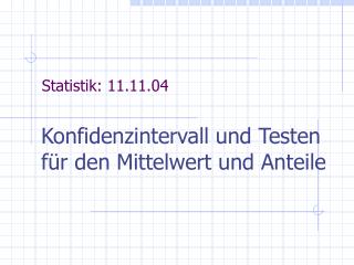 Statistik: 11.11.04