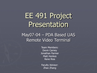 EE 491 Project Presentation