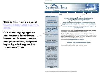 This is the home page of www.sectionaltitlecentre.co.za .