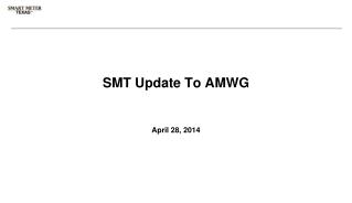 SMT Update To AMWG