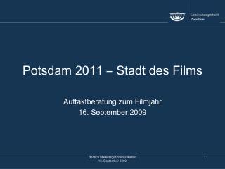 Potsdam 2011 – Stadt des Films