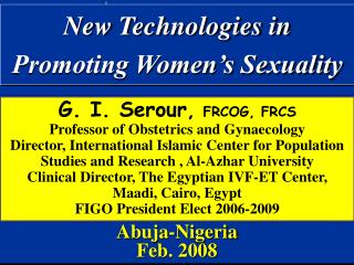 New Technologies in Promoting Women’s Sexuality