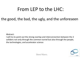 From LEP to the LHC: